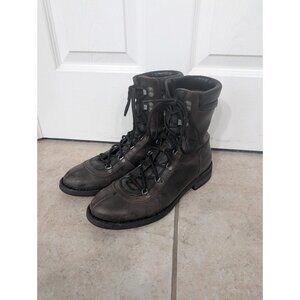 Rogue Men’s Lace Up Leather Boots 9" Tall Made In Spain Size 9 Narrow